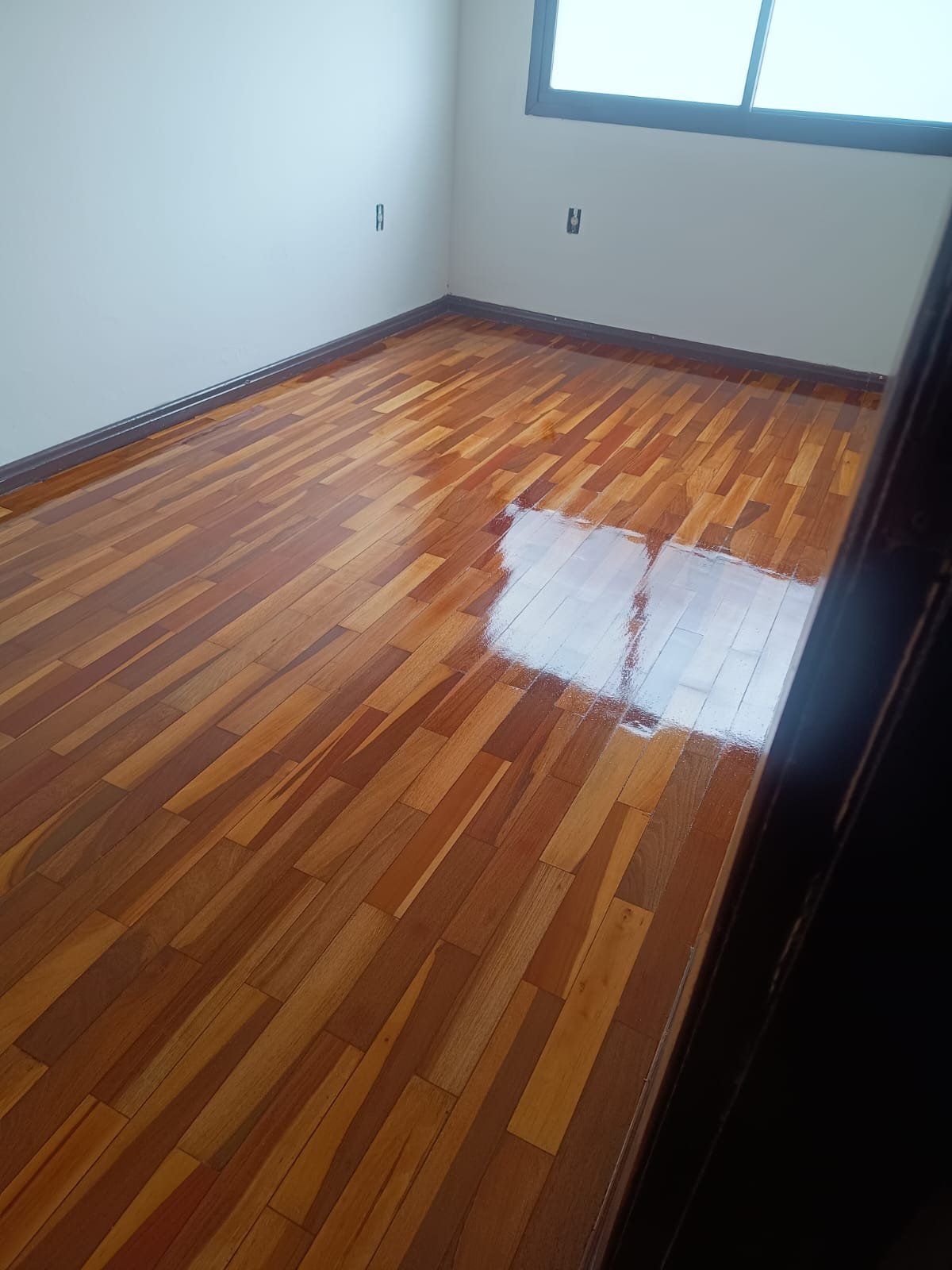 Lixamento de tacos - antes e depois