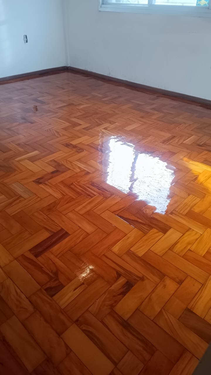 Lixamento de tacos - antes e depois